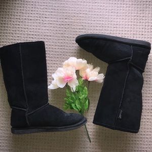 Bjorndal black warm fuzzy winter boots